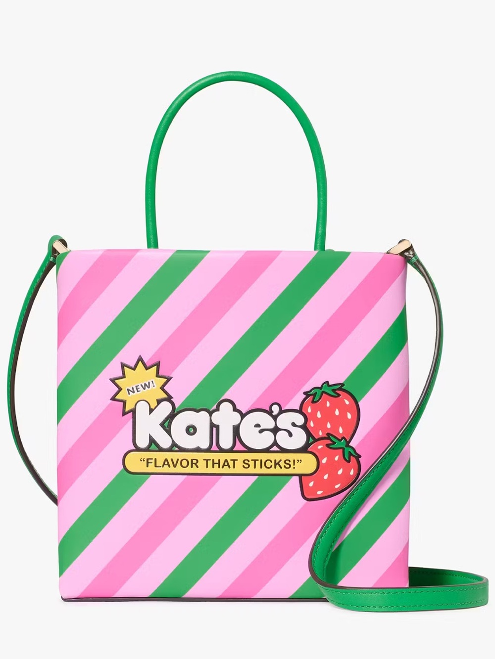 $329 Kate Spade ♠️ Bubble Gum Mini Tote Crossbody Leather NWT Novelty Designer